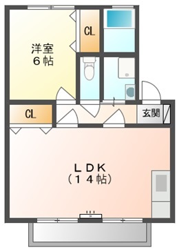 ブルーパール　Aの間取り