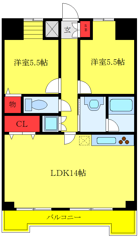 リンデンハイム赤塚の間取り