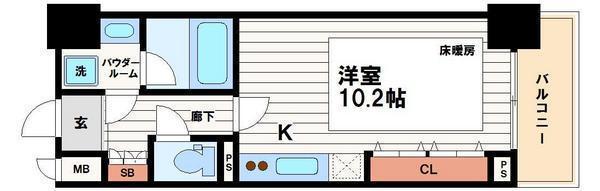 エスリード長堀タワーの間取り