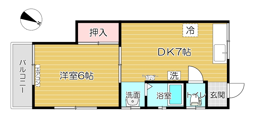 中村ハイツの間取り