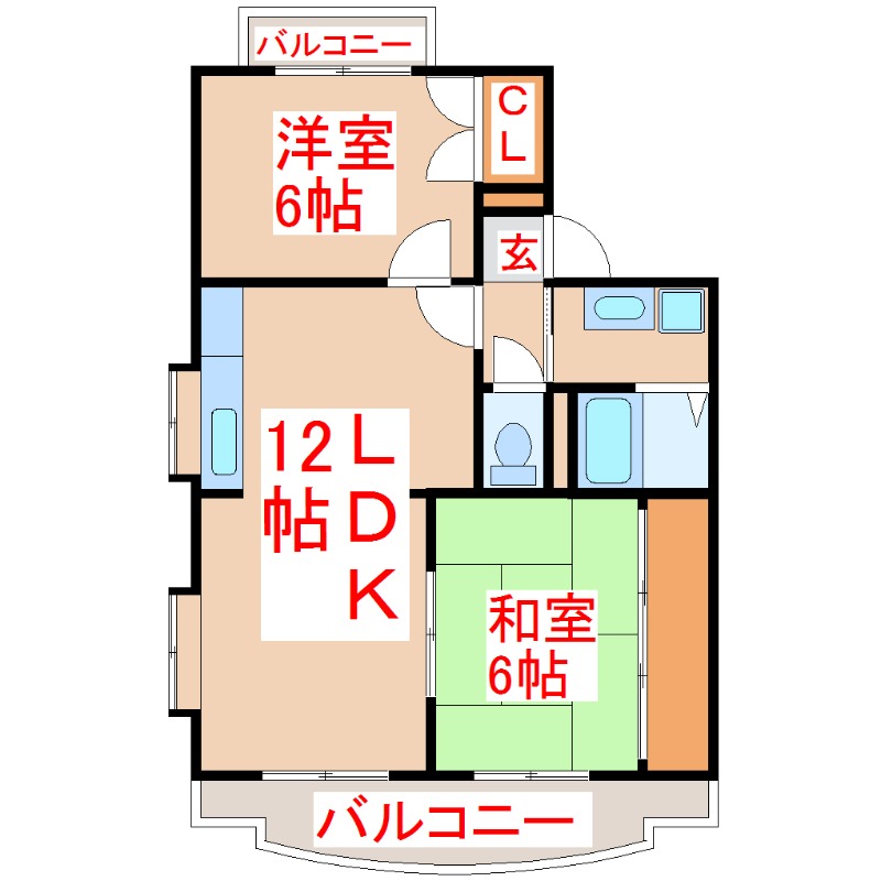 グリーンタウンＭＳの間取り