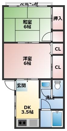 サンハイツ・Kの間取り