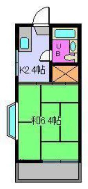 松山市雄郡のアパートの間取り