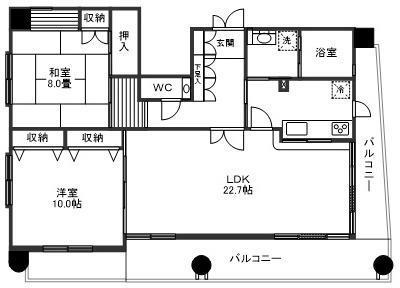 グリーンヒルズ榴岡の間取り