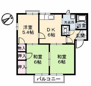 フレグランスKM B棟の間取り