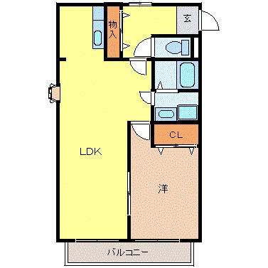 コンフォールＵＥＭＡＴＳＵIIの間取り