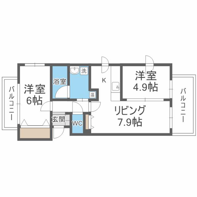 ルラシオン北9条通の間取り