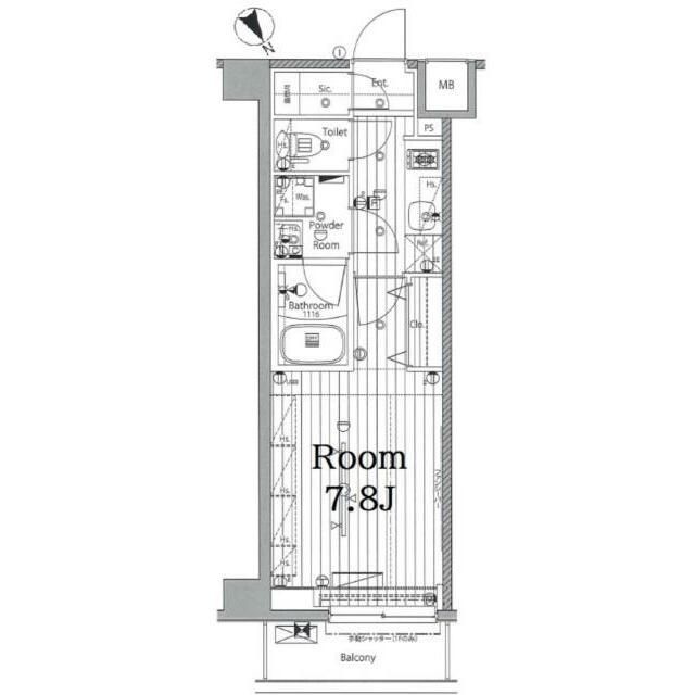 北区志茂のマンションの間取り