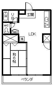 コーポ古川の間取り