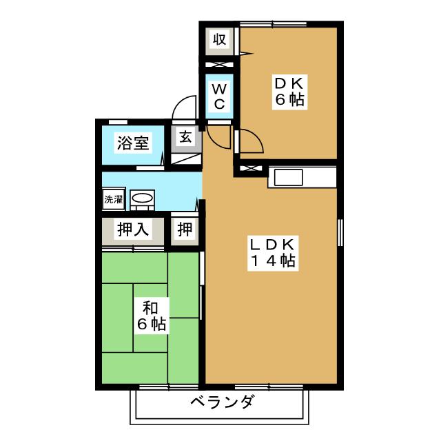 プリシェール東神田　Ｅの間取り