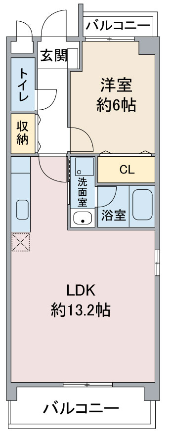 【レージュ豊が丘の間取り】