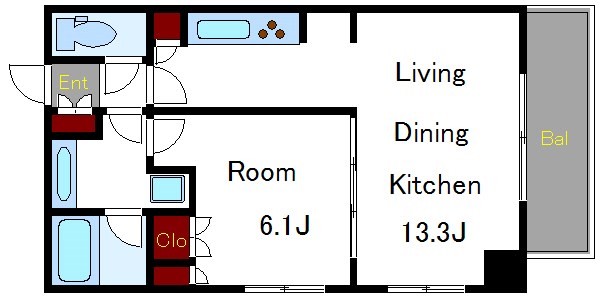 江東区東陽のマンションの間取り