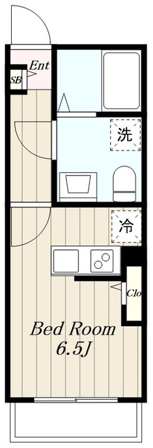 海老名市国分北のアパートの間取り