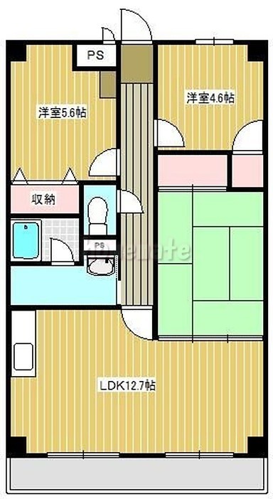 葛飾区水元のマンションの間取り