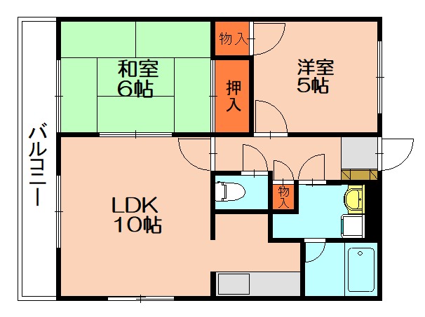 糟屋郡粕屋町長者原東のマンションの間取り