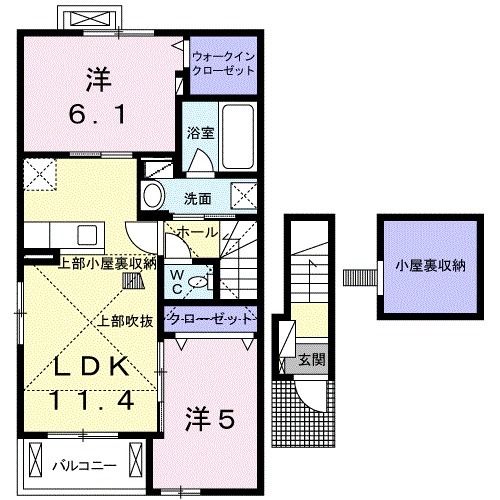 ショコラホワイトの間取り