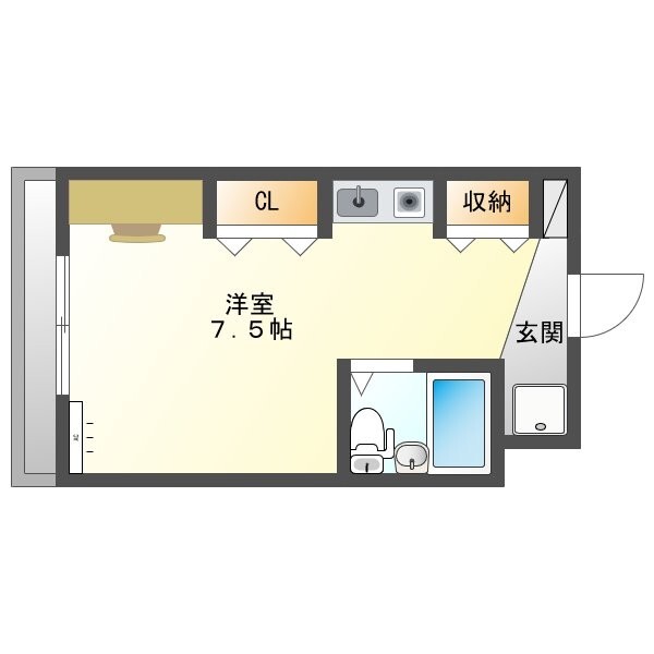 ドミトリー末広の間取り