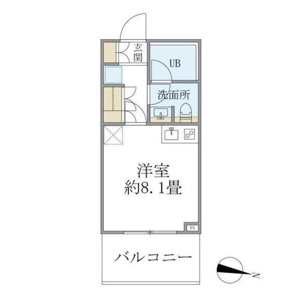 品川区大井のマンションの間取り