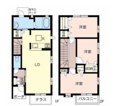 パルティール東須磨の間取り