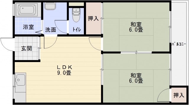 ハイツRANMAN(ランマン)の間取り