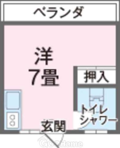 琉大東荘の間取り