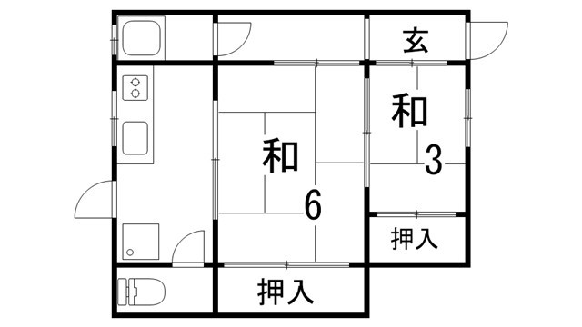 丸山町アパートの間取り