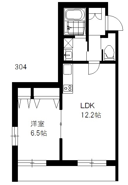 オーク恵比寿の間取り