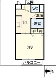 【FLORAヨコヤマの間取り】