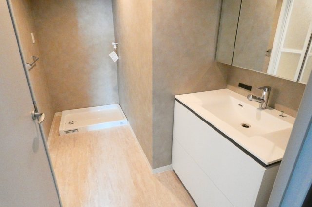 洗面設備　水回りもリノベーション済み。