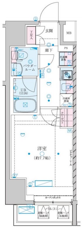 ジェノヴィア川崎VIIの間取り