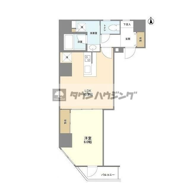 【台東区三筋のマンションの間取り】