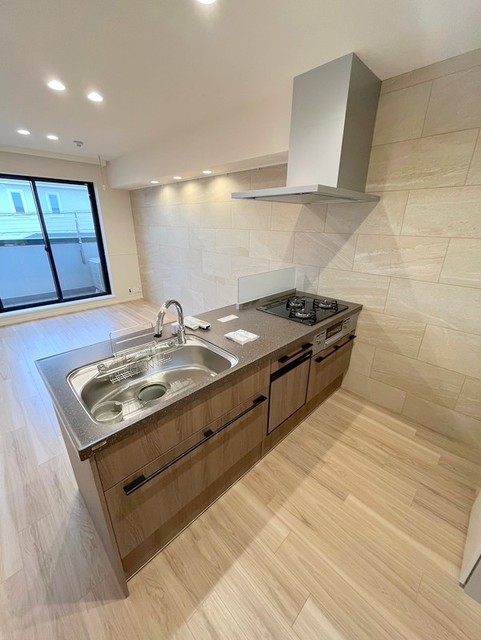 キッチン　食洗器付き★ガス3口グリル付きシステムキッチン★