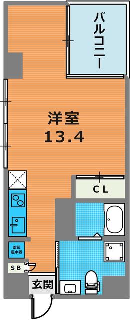 エス・キュート魚崎の間取り