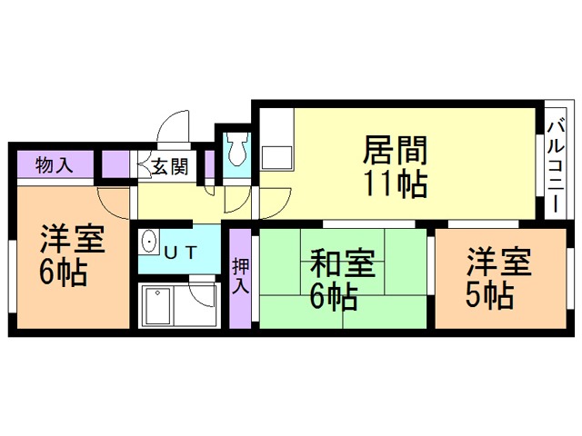 ハイグレード新札幌の間取り