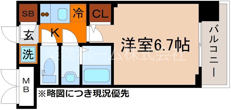 ブランシエスタ西京極の間取り