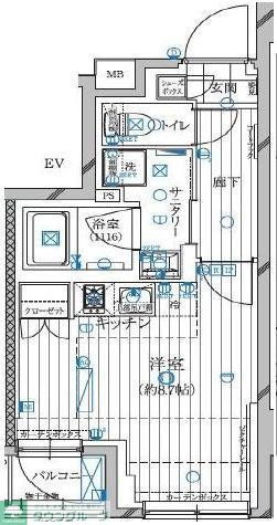 レガリス高田馬場IIの間取り