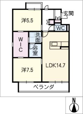 ＳＵＮＮＹ　ＳＩＤＥ　Vの間取り