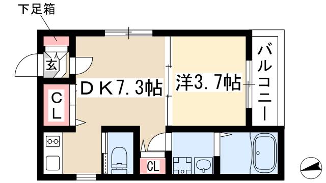 ハーモニーテラス野並IVの間取り