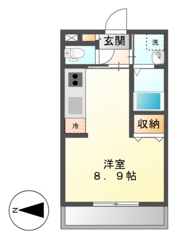 川崎市多摩区宿河原のマンションの間取り