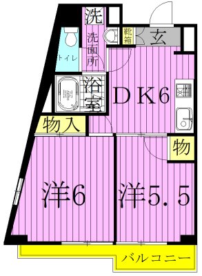 ペアシティハウス竹の塚の間取り