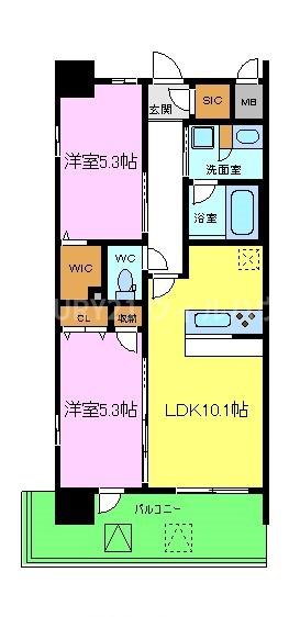 【スプランディッド中百舌鳥の間取り】