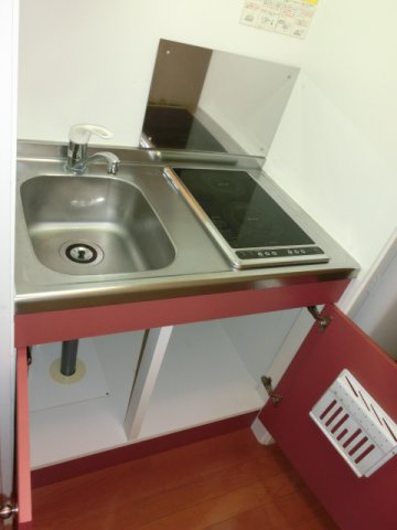 キッチン　2口電気コンロ