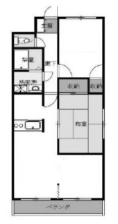 熊谷市銀座のマンションの間取り