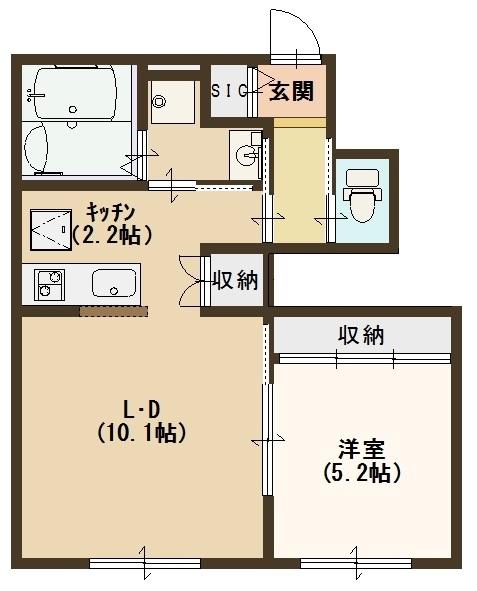 スプルース　フラットの間取り