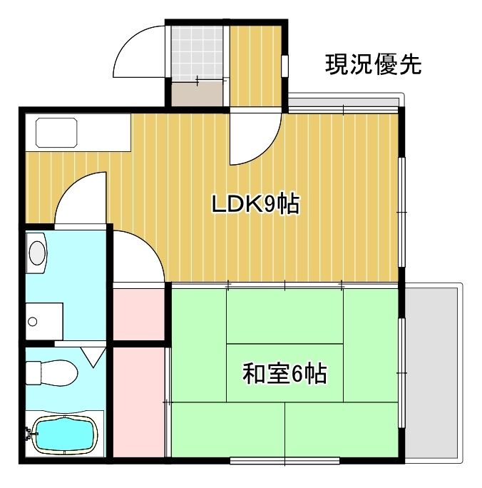 姫路市伊伝居のマンションの間取り