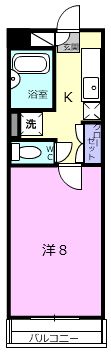 伊賀市服部町のマンションの間取り