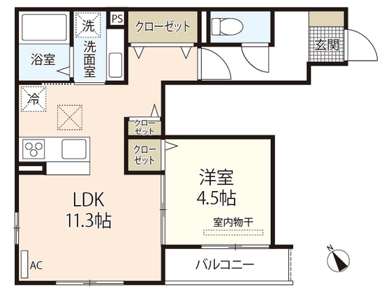 シャルマン吉島の間取り