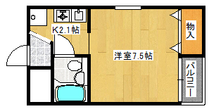 橿原市西池尻町のマンションの間取り