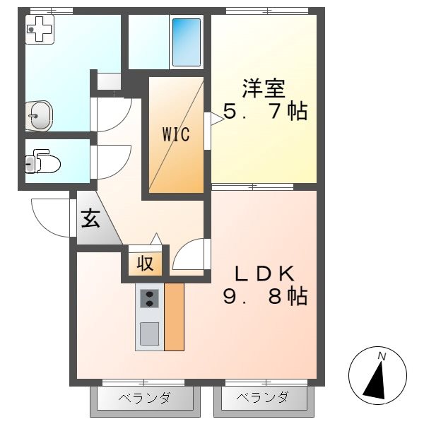 Asakura Heightsの間取り