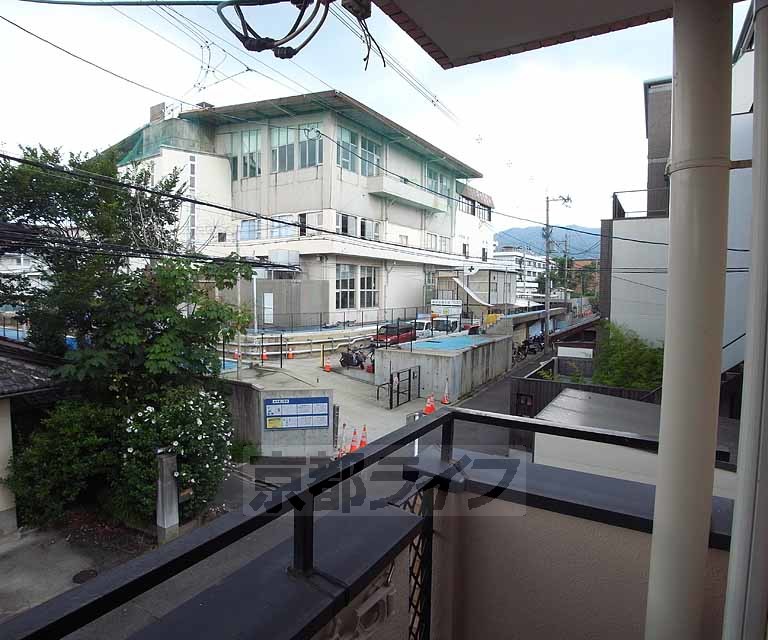 眺望　丸太町の下の通りの住宅街